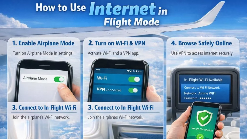 How to Use Internet in Flight Mode